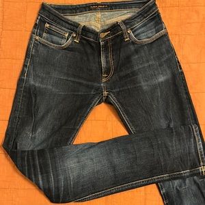 Nudie Straight Leg Low Rise Jeans